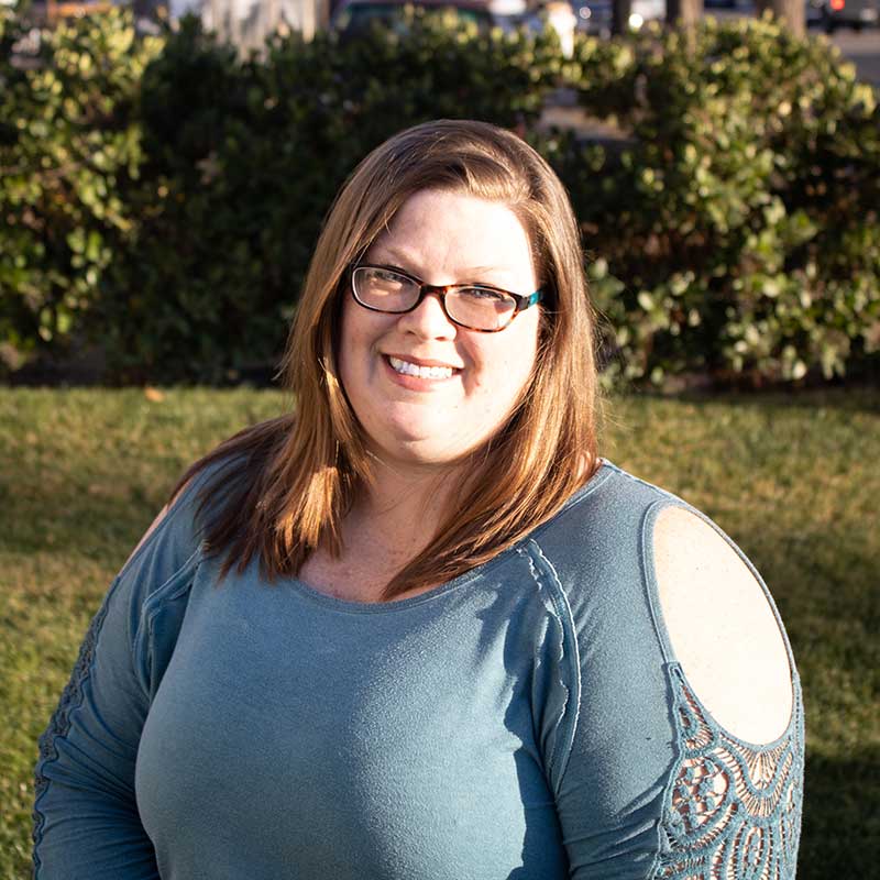 Photo of Bell Memorials staff member Jessica.