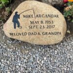 photo of Engraved / Carved Boulder Headstones