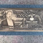 Bronze markers and plaques for graves and memorials