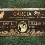 Bronze markers and plaques for graves and memorials