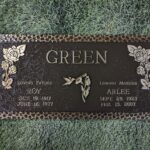 Bronze markers and plaques for graves and memorials