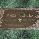 Bronze markers and plaques for graves and memorials